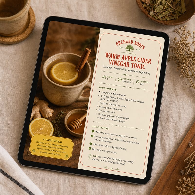 Inside the recipe book