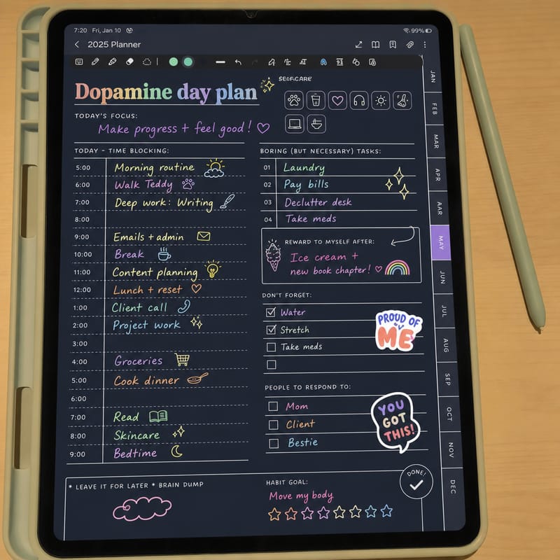 Dopamine-first task lists
