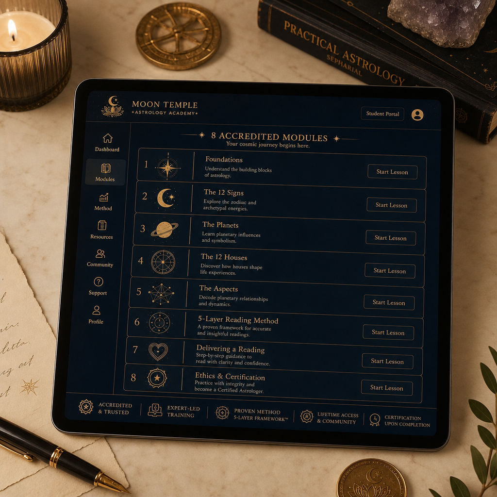 8-Module Certified Astrologer Video Course